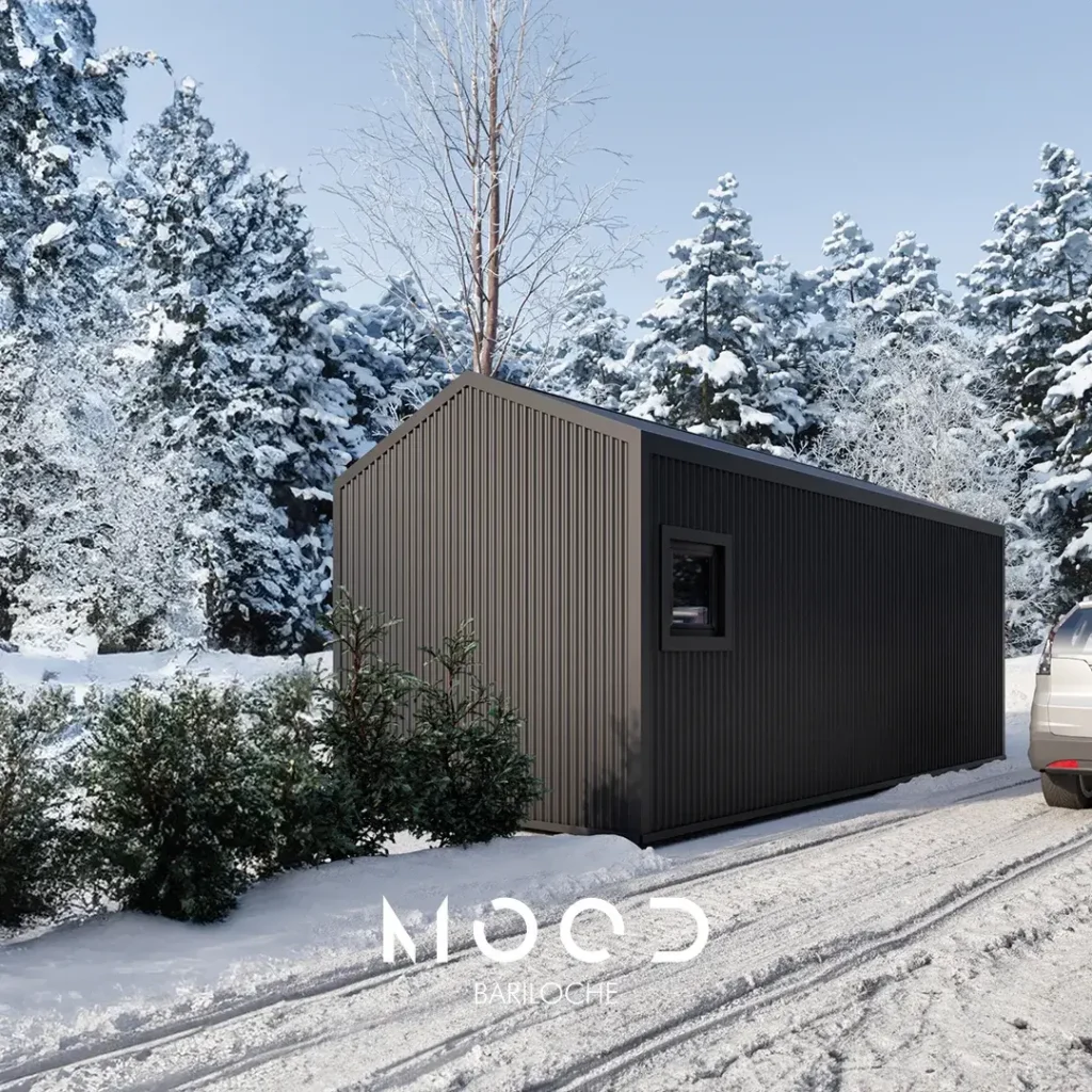 VIsta exterior trasera nevado