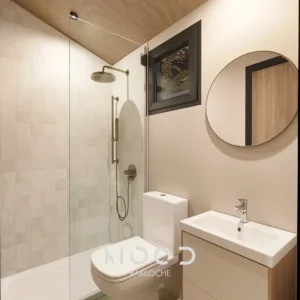 Vista interior baño 2 - casas modulares